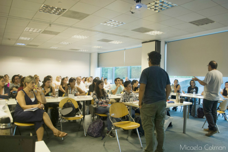 Curso introductorio del plan ProCES para afiliados a AEBU en Torre de Antel | Fotos: Micaela Colman