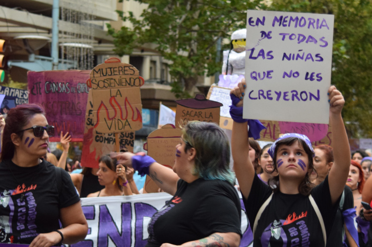 Marcha 8 de marzo, 2024. FOTO: Irene Rügnitz
