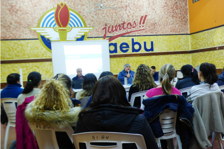 Elbio Monegal, en la apertura de cursos de formación en la Seccional Artigas. 