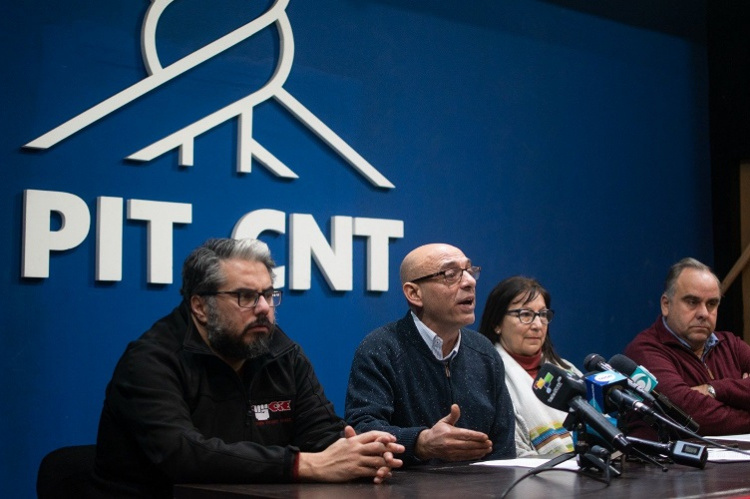 Presidente del PIT-CNT Marcelo Abdala