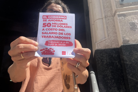 Volante de denuncia de la ANV | Foto: Irene Rügnitz