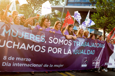 Marcha por el Día de la Mujer de 2018 | Foto: Ricardo Antúnez / adhocFOTOS