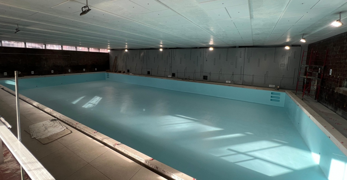 Piscina del Club Deportivo en remodelación | Foto: Javier Pérez Seveso